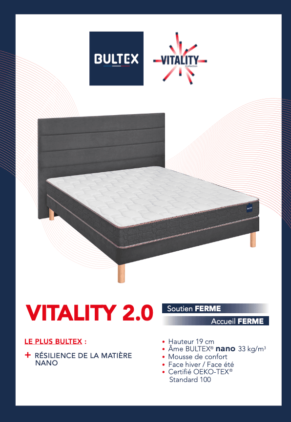 Matelas Bultex Vitality 2.0 – 140X190